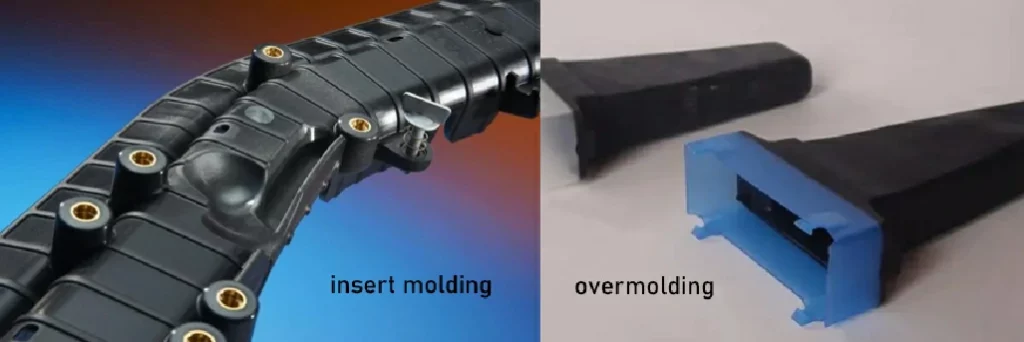 What is the difference between overmolding and insert molding?

