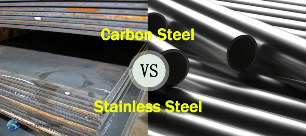 carbon steel and stainless steel