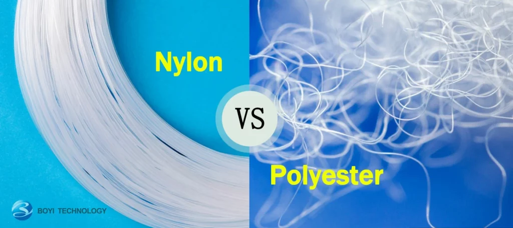 nylon and polyester
