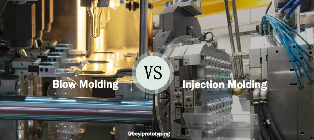 What is the difference between blow molding and injection molding