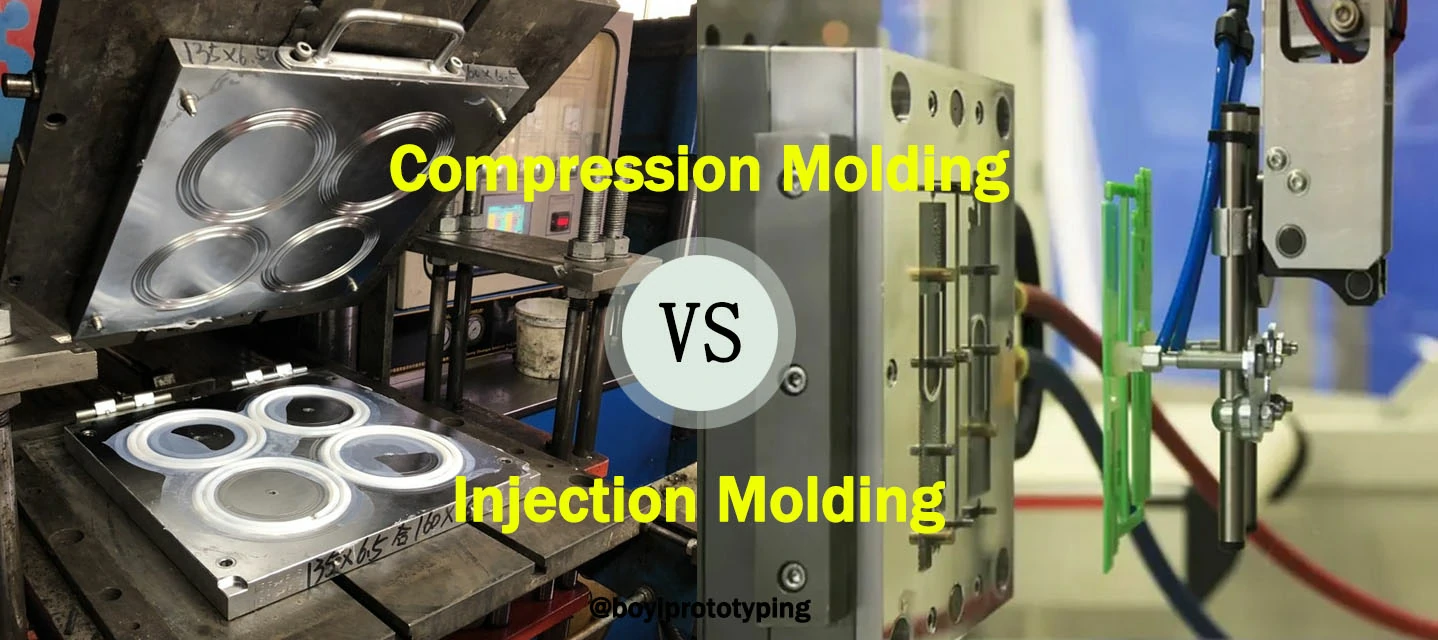 compression molding vs injection molding